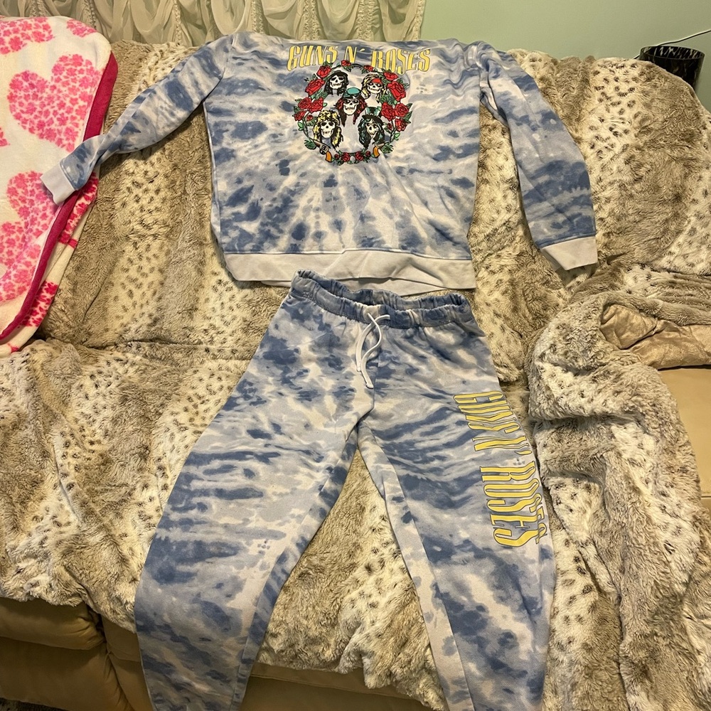 Blue Tie-Dye Joggers - Picture 1 of 6